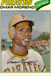 1977 Topps Baseball Cards      104     Omar Moreno RC
